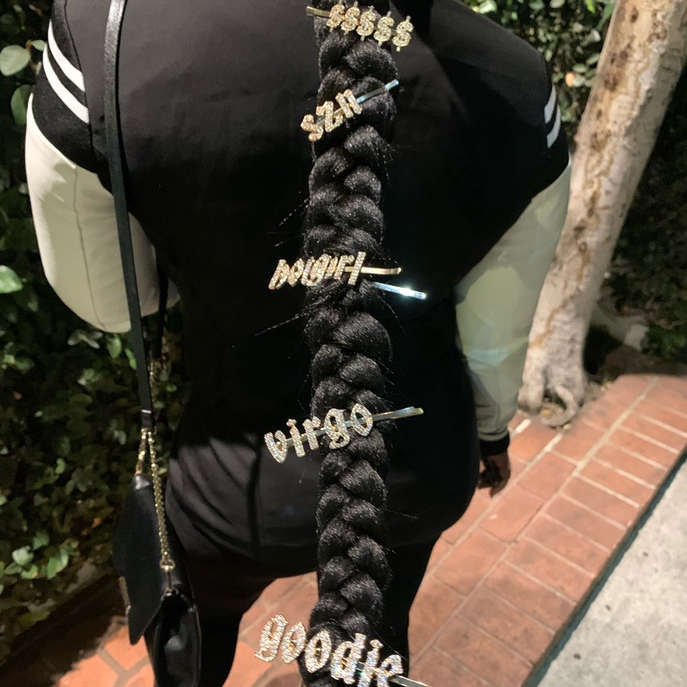 Custom rhinestone Hair Clips!